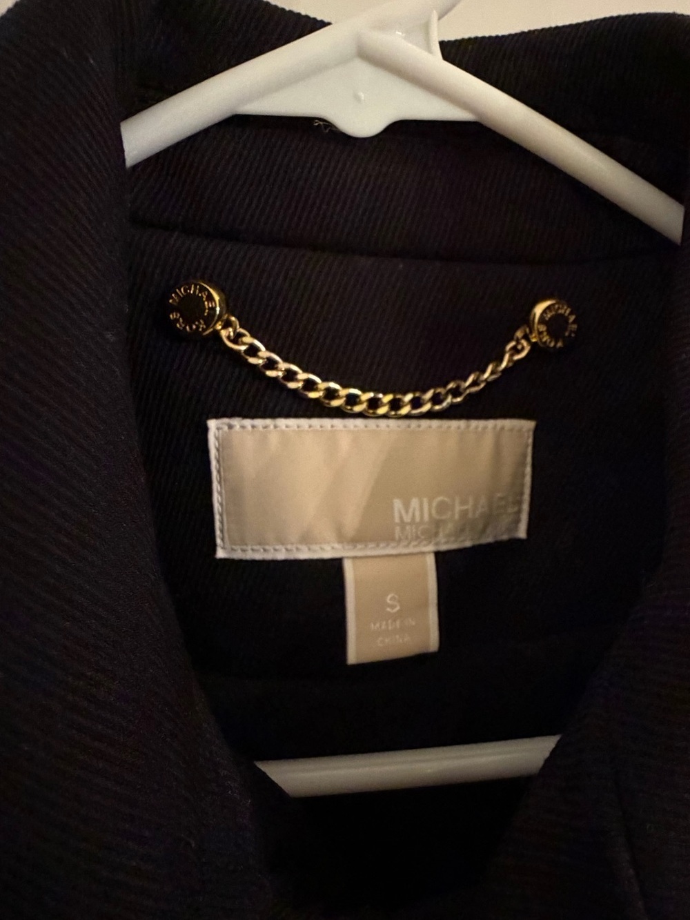 Michael KORS Black Wool-Blend Coat
